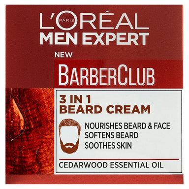 L'Oreal Men Expert Barberclub 3In1 Beard Cream 50Ml - Intamarque 3600523816255