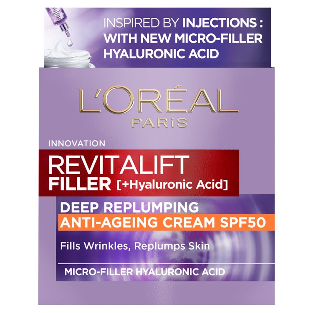 L'Oreal Revitalift Filler Renew Spf50 Day Cream 50Ml - Intamarque 3600523982806