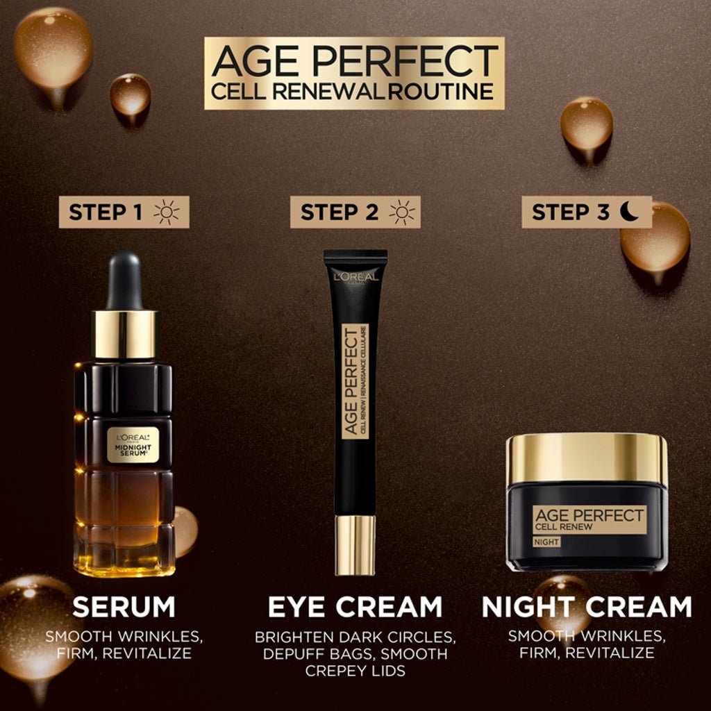 L'Oreal Age Perfect Cell Renew Midnight Serum 30Ml - Intamarque 3600524012601