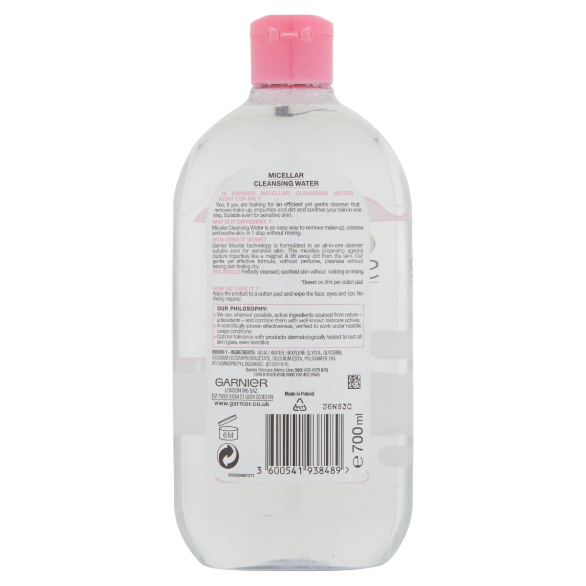 Garnier Cleansing Micellar Lotion - Intamarque - Wholesale 3600541938489