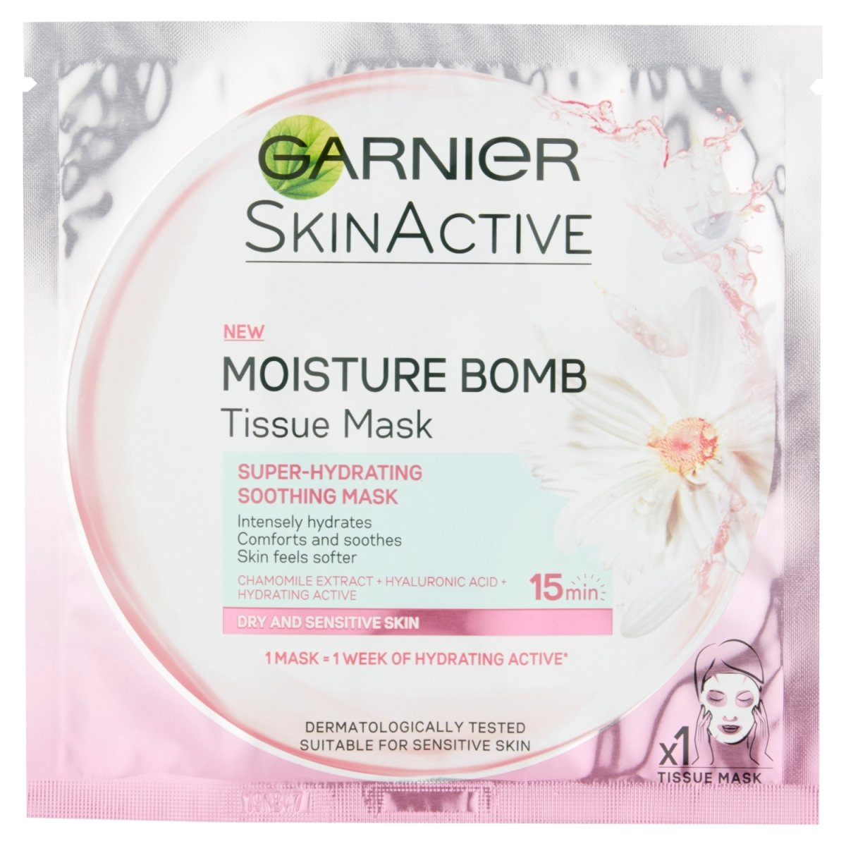 Garnier Moisture Bomb Tissue Mask (Dry & Sensitive Skin - Chamomile Extract) - Intamarque - Wholesale 3600541945029