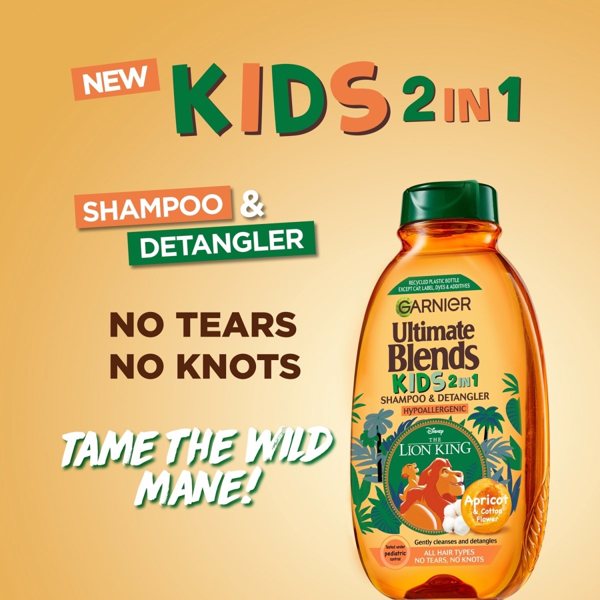 Garnier Ultimate Blends Core Kids Apricot Shampoo 250mL - Intamarque - Wholesale 3600542460408