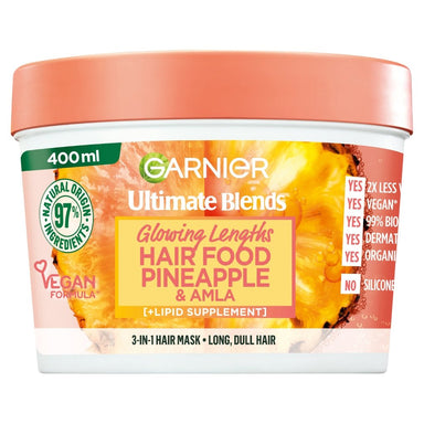 Garnier Ultimate Blends Hair Food Pineapple 3in1 Mask 400ml (Long, Dull Hair) - Intamarque - Wholesale 3600542500197