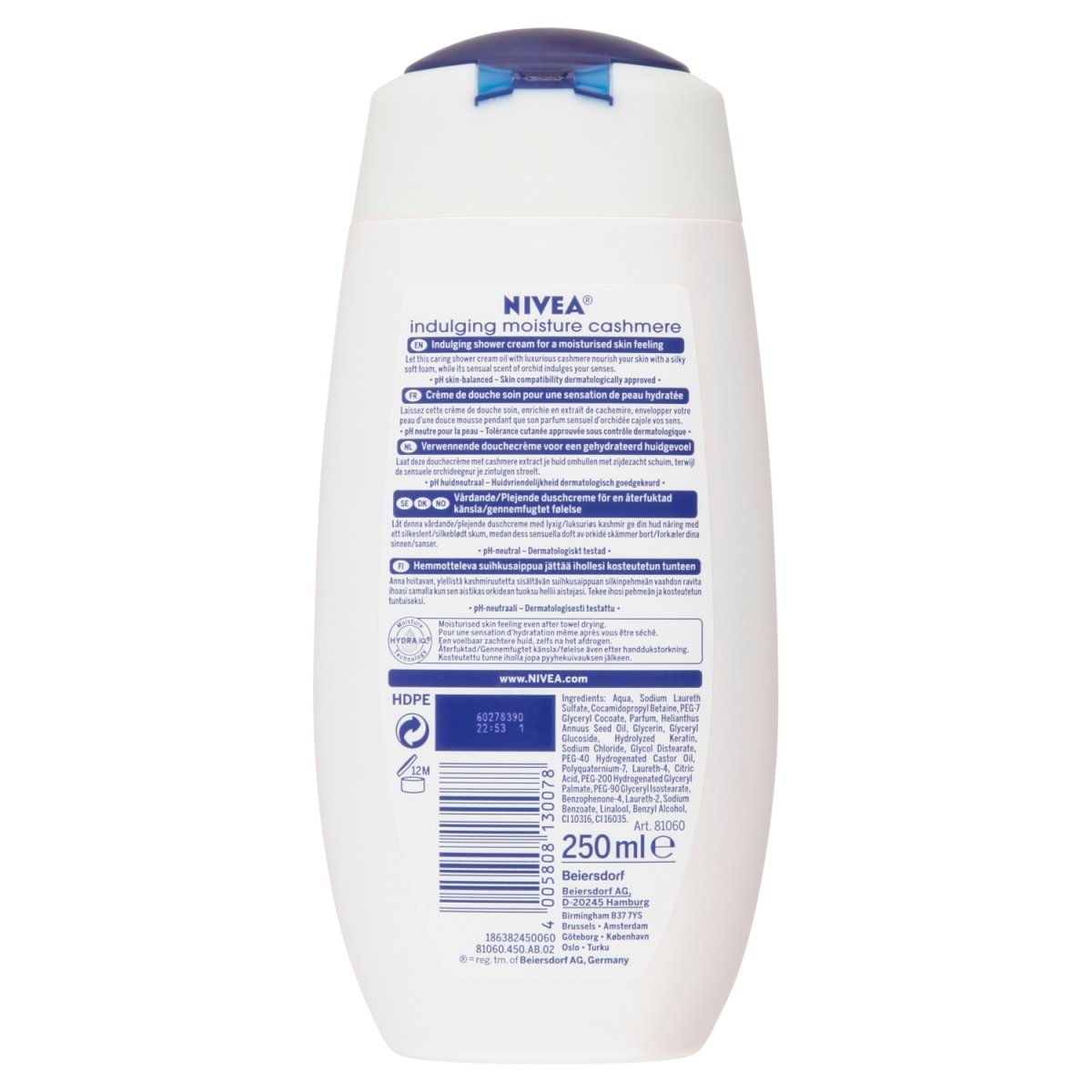 Nivea Shower Cashmere & Cotton - Intamarque 4005808130078