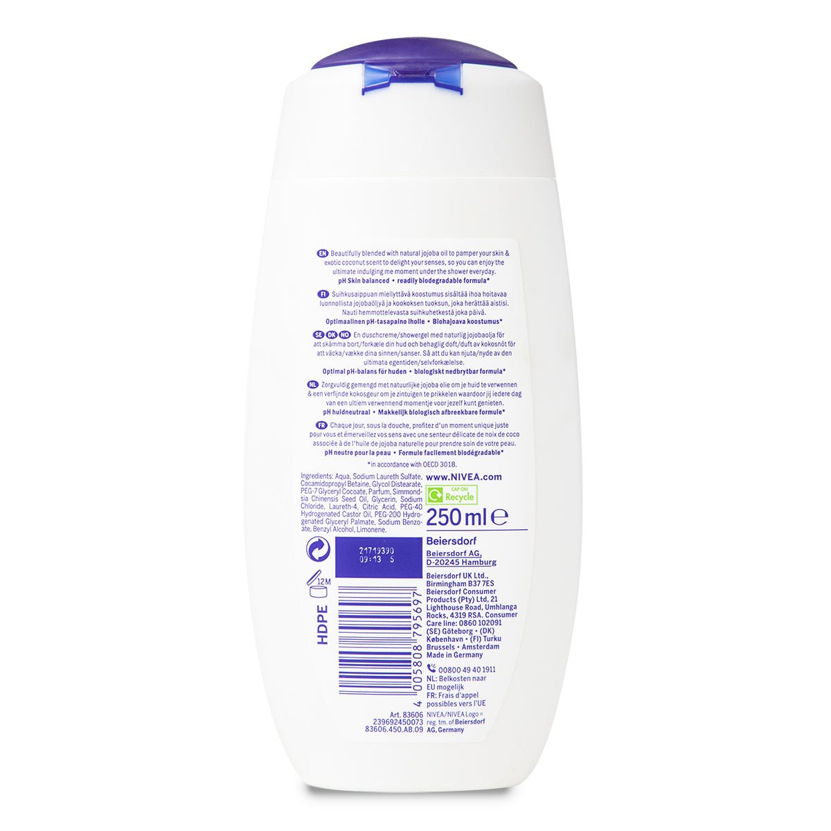 Nivea Shower Indulgent Moisture Coconut - Intamarque 4005808795697