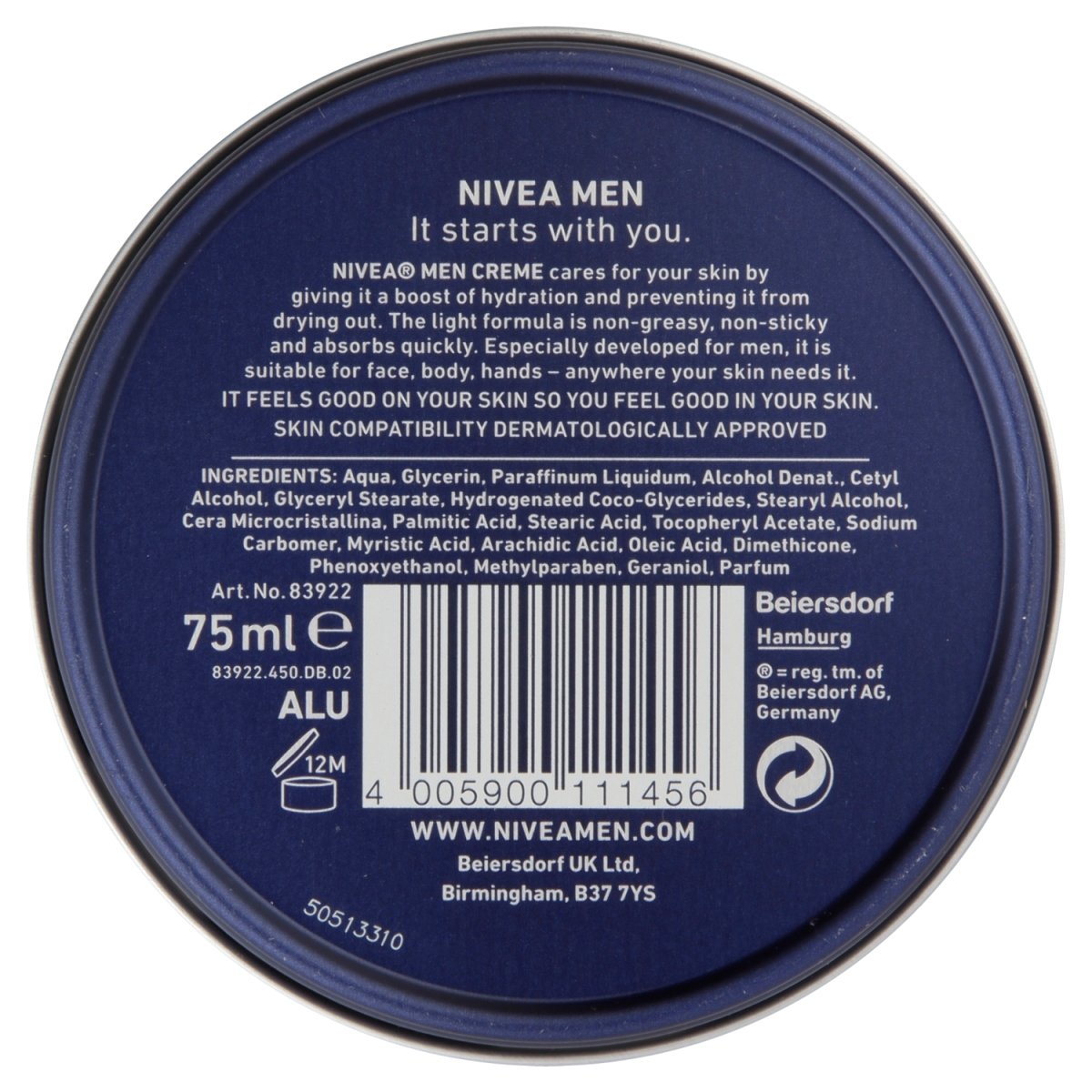 Nivea For Men Creme - Intamarque 4005900111456