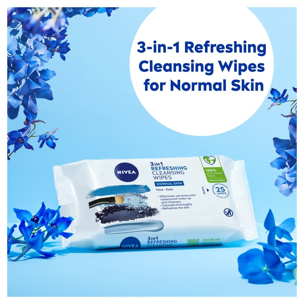 Nivea Cleansing Wipes 25Pcs Normal Skin - Intamarque - Wholesale 4005900952196