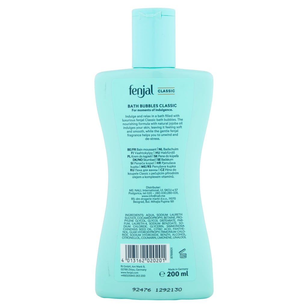 Fenjal bath bubbles 200ml (3x6) - Intamarque - Wholesale 4013162020201