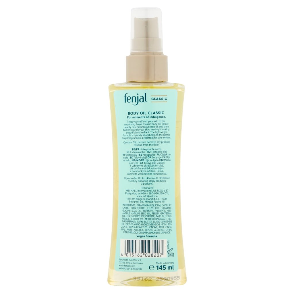 Fenjal hydrate and replenish body oil 145ml (3x6) - Intamarque - Wholesale 4013162028207