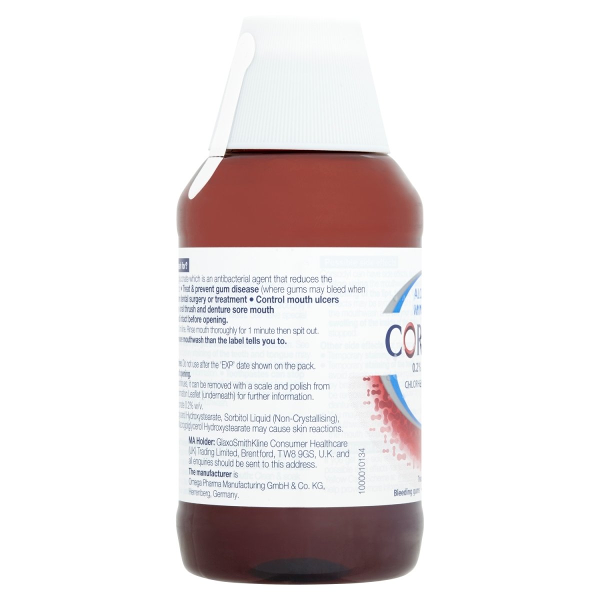 Corsodyl Mouthwash 300ml Mint Alcohol Free (MED) - Intamarque - Wholesale 5000347037689