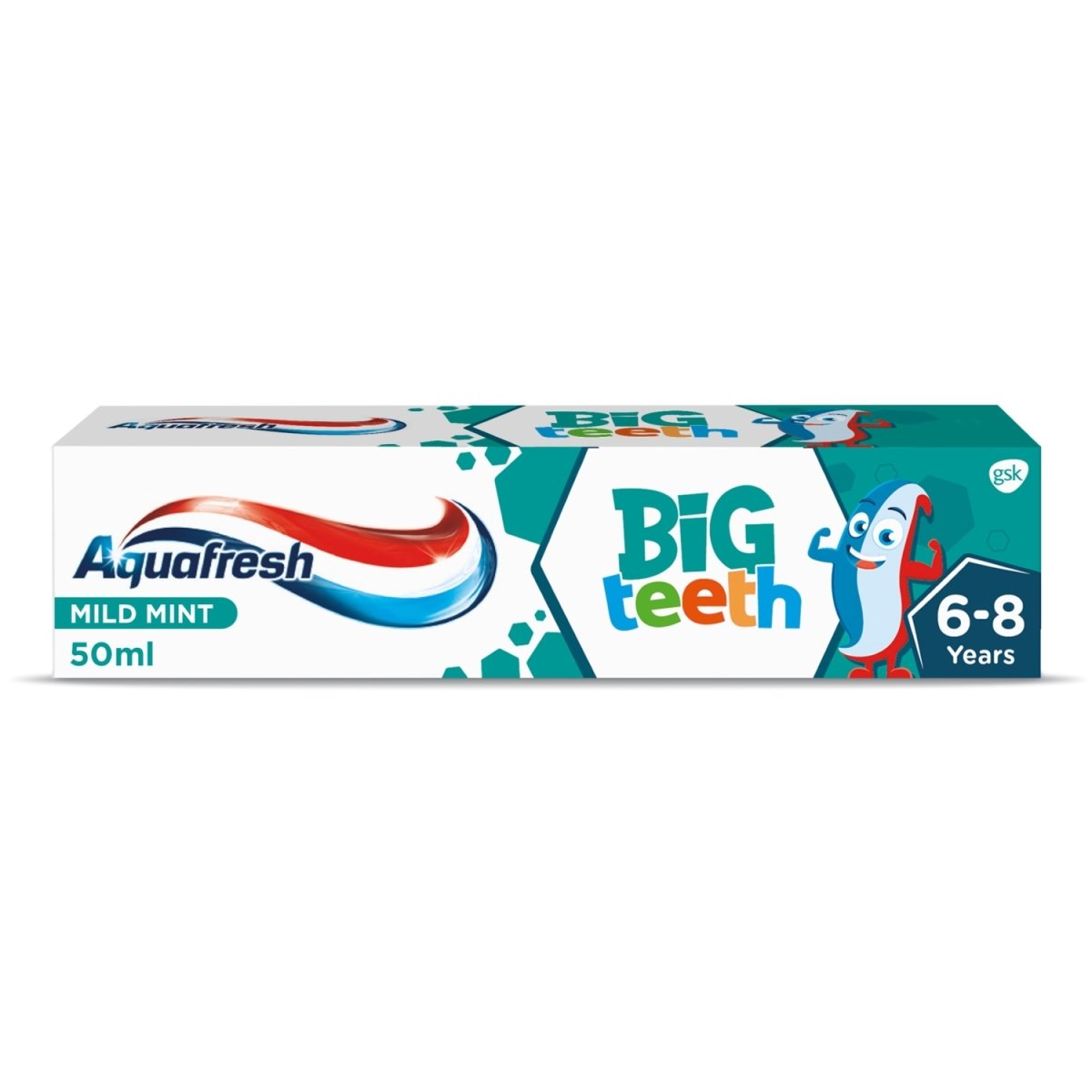 Aquafresh Kids Toothpaste 50ml Big Teeth 6 Years + - Intamarque 5000347090936