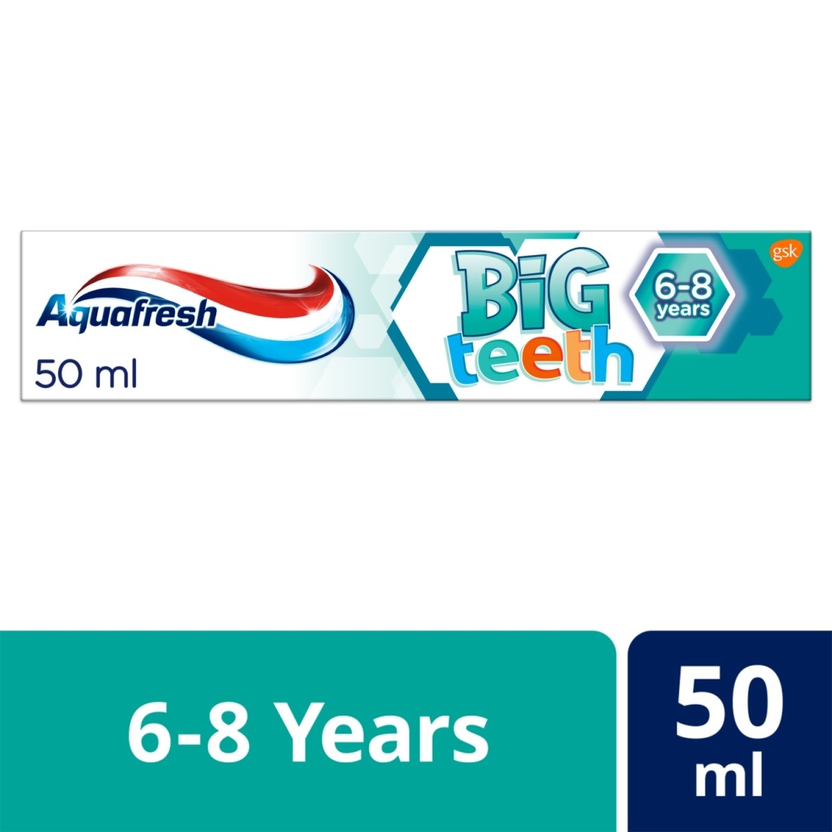 Aquafresh Kids Toothpaste 50ml Big Teeth 6 Years + - Intamarque 5000347090936