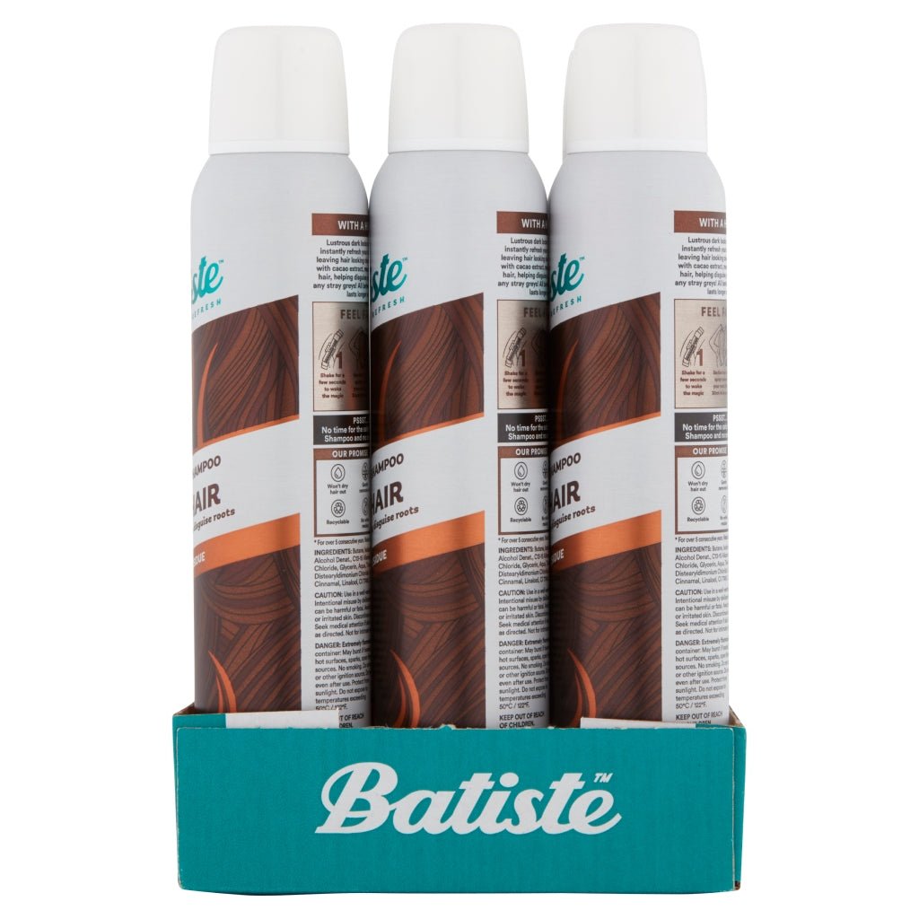 Batiste 200ml Dry Shampoo Dark & Deep Brown Hair - Intamarque - Wholesale 5010724527443