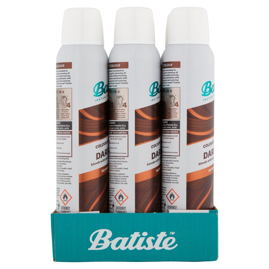 Batiste 200ml Dry Shampoo Dark & Deep Brown Hair - Intamarque - Wholesale 5010724527443