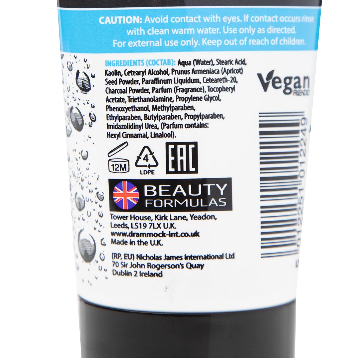 Beauty Formulas 150ml Charcoal Scrub - Intamarque 5012251012249