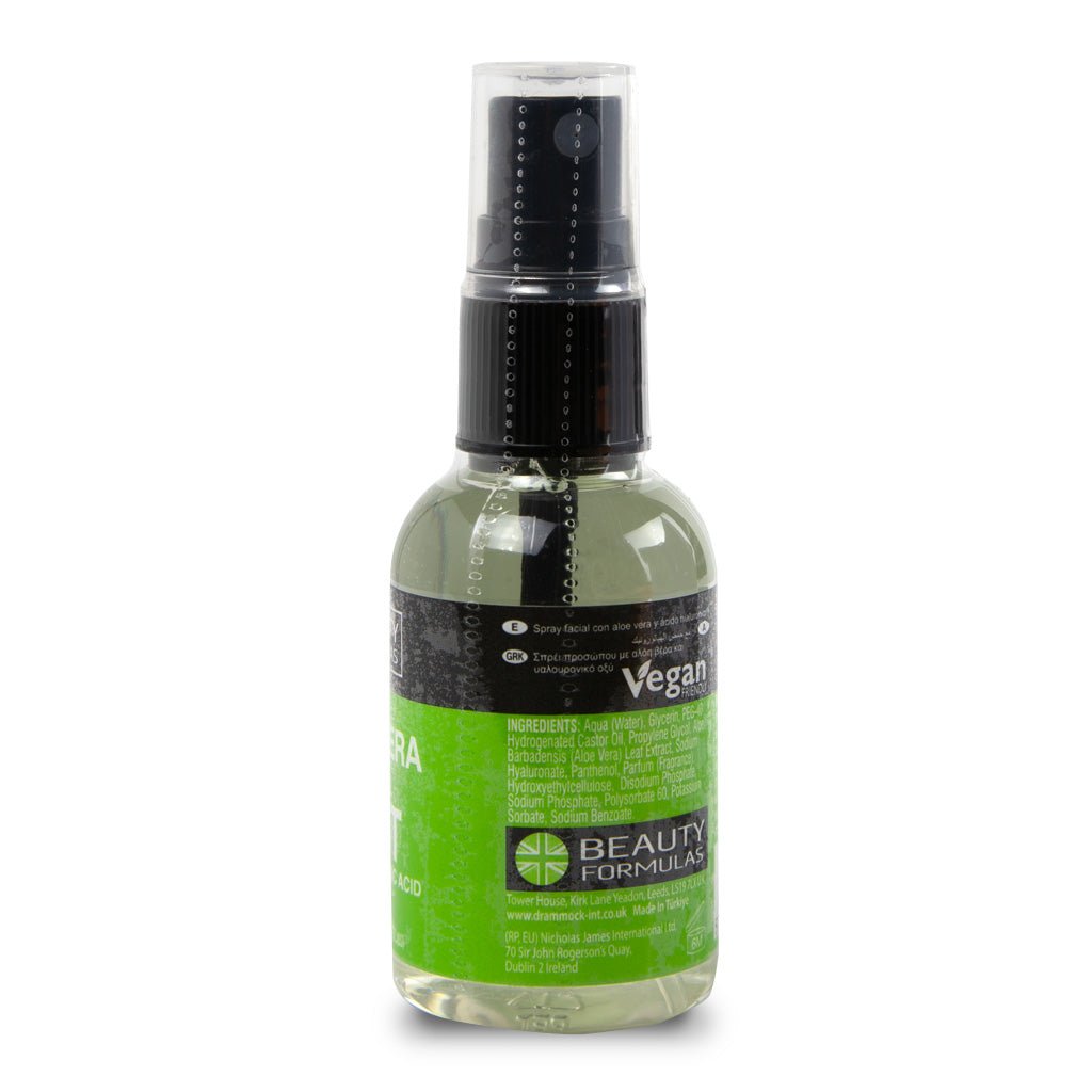 Beauty Formula Aloe Vera Facial Mist with Hyaluronic Acid 50ml - Intamarque - Wholesale 5012251013666