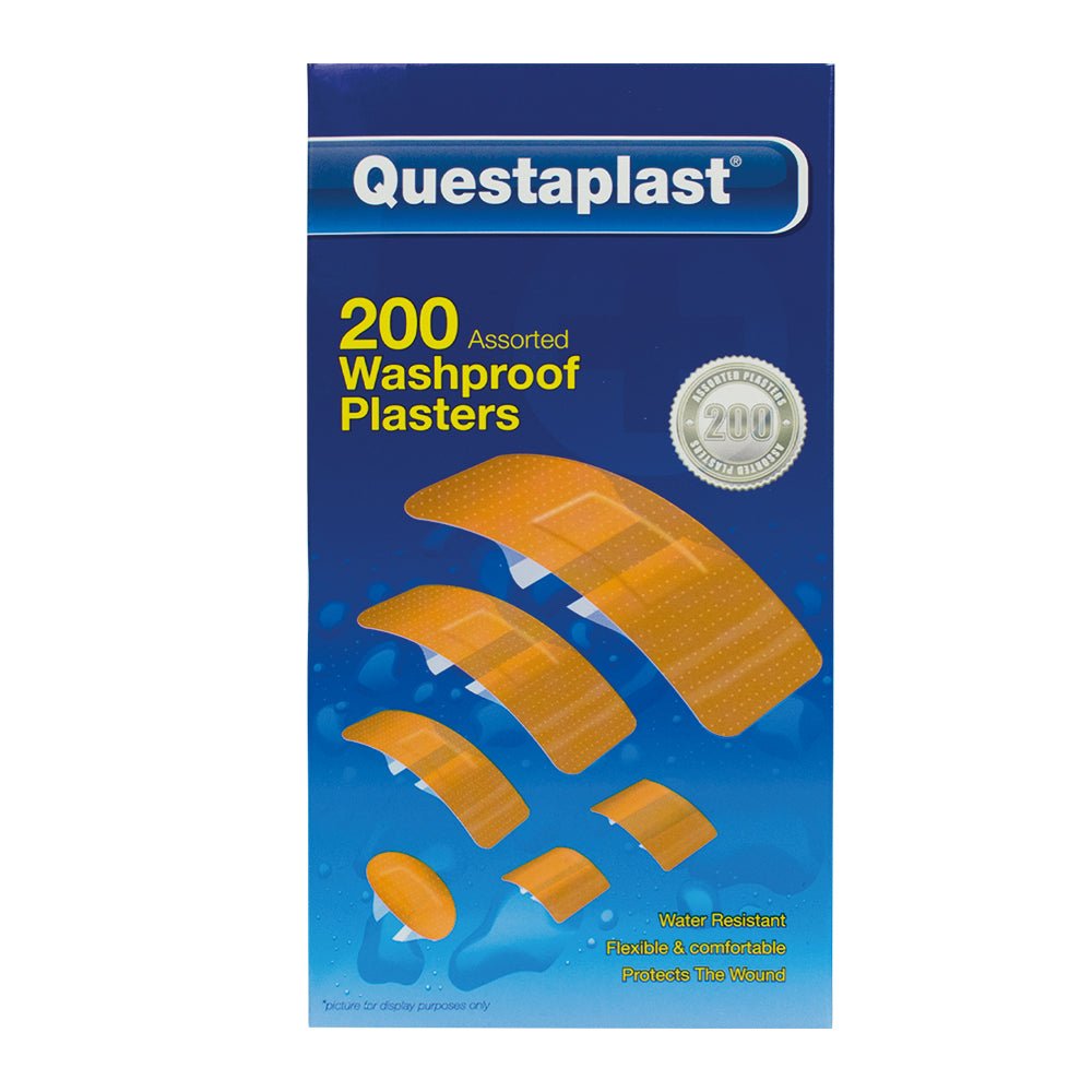 Questaplast Assorted Washproof Plasters - 200 - Intamarque - Wholesale 5031413951141