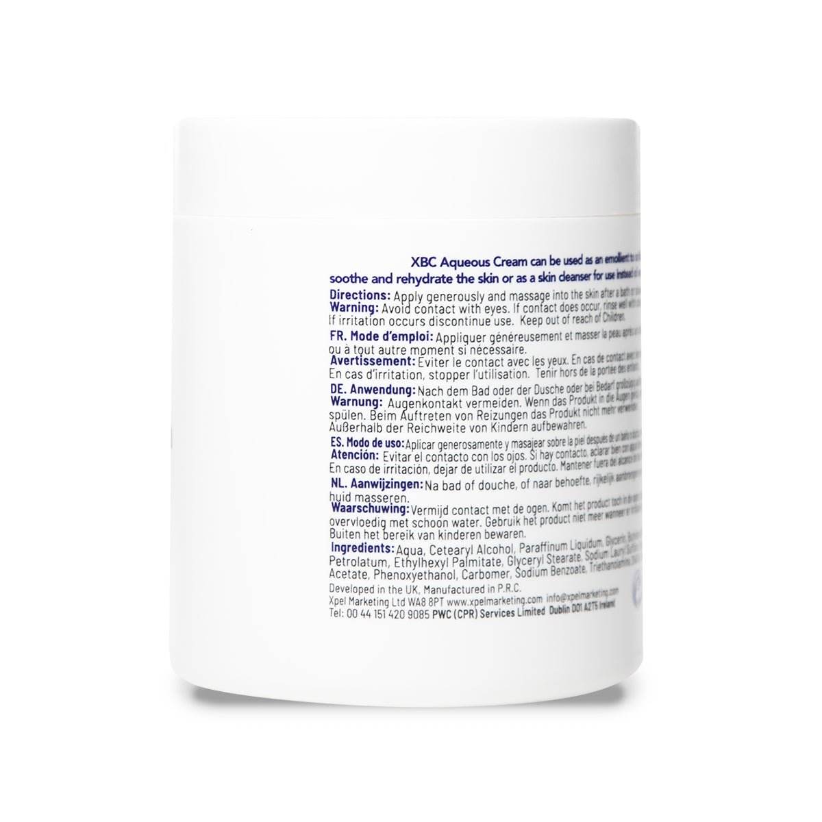 XBC Aqueous Cream Jar - Intamarque 5060120166517