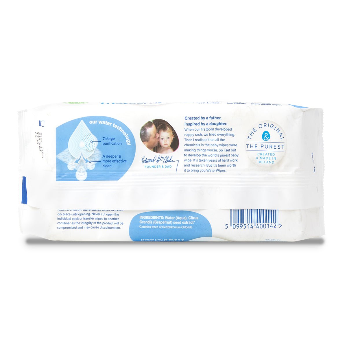 Waterwipes Sensitive Bio Baby Wipes 60's - Intamarque 5099514400142