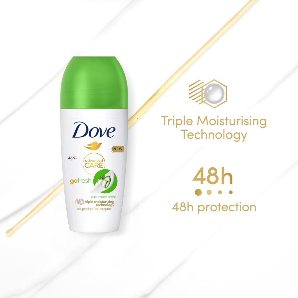 Dove Roll On Advanced Care 50ml Cucumber/Green Tea - Intamarque - Wholesale 59092704