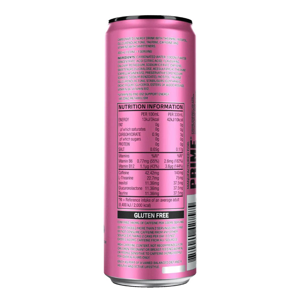 Prime Energy Drink 330mL Strawberry Watermelon - Intamarque - Wholesale 850040427585