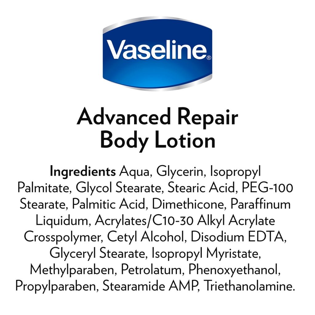 Vaseline Lotion 400ml Advance Repair - Export - Intamarque - Wholesale 8712561480369