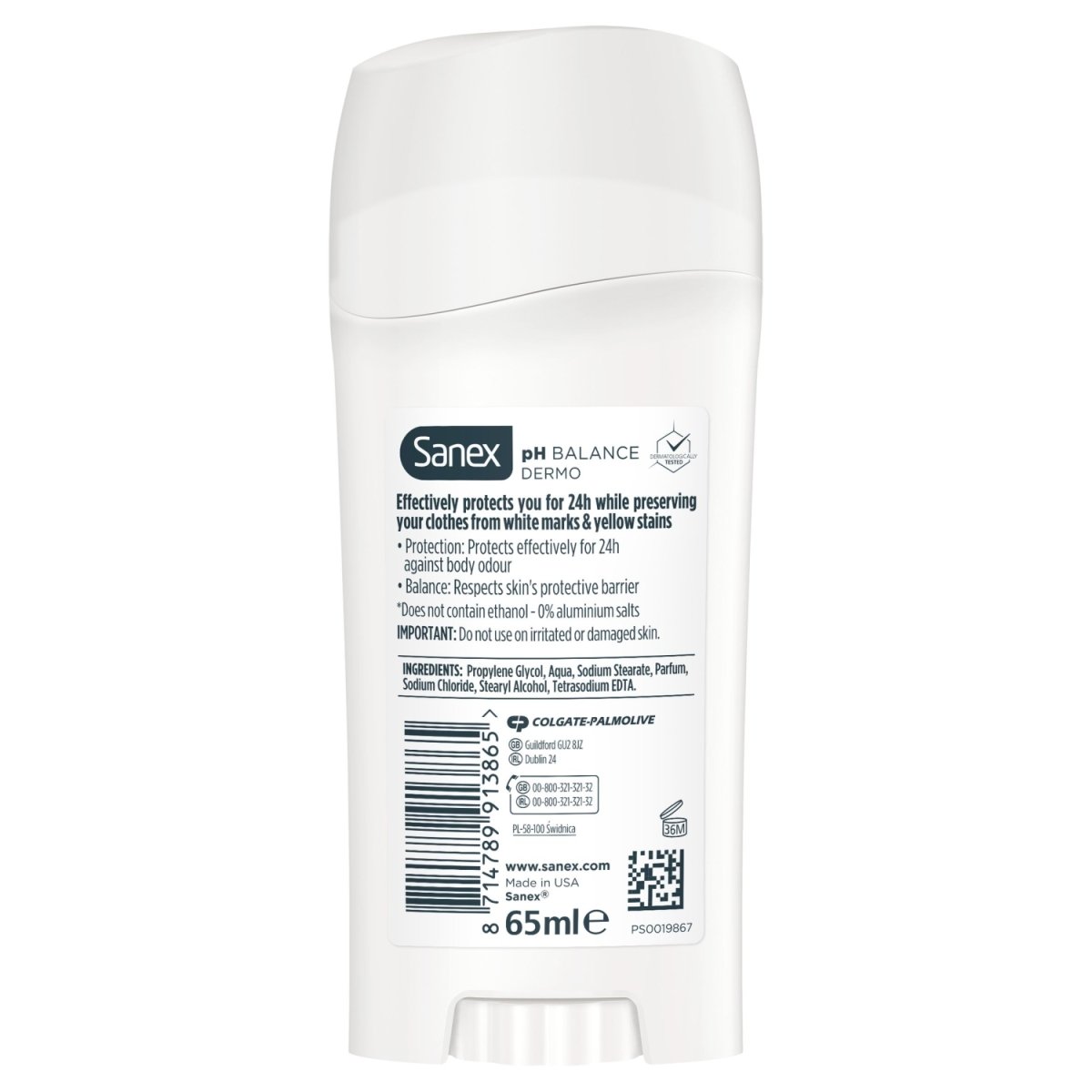 Sanex Deodrant Invisible Stick - Intamarque 8714789913865