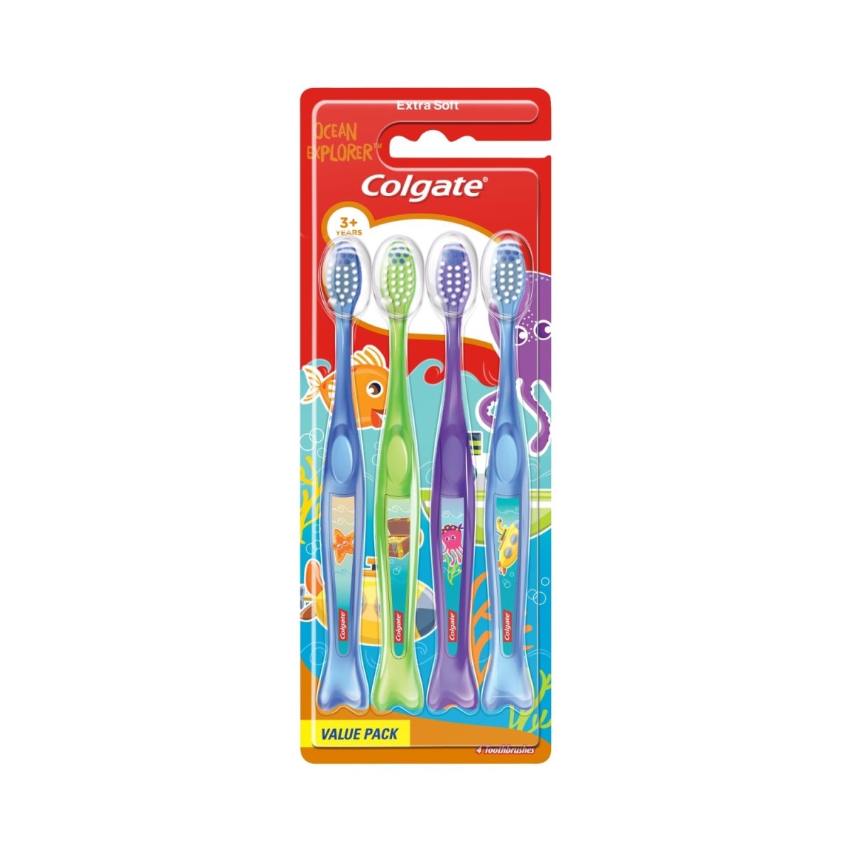 Colgate Toothbrush Kids Ocean Explorers 4 pack - Intamarque 8718951333901