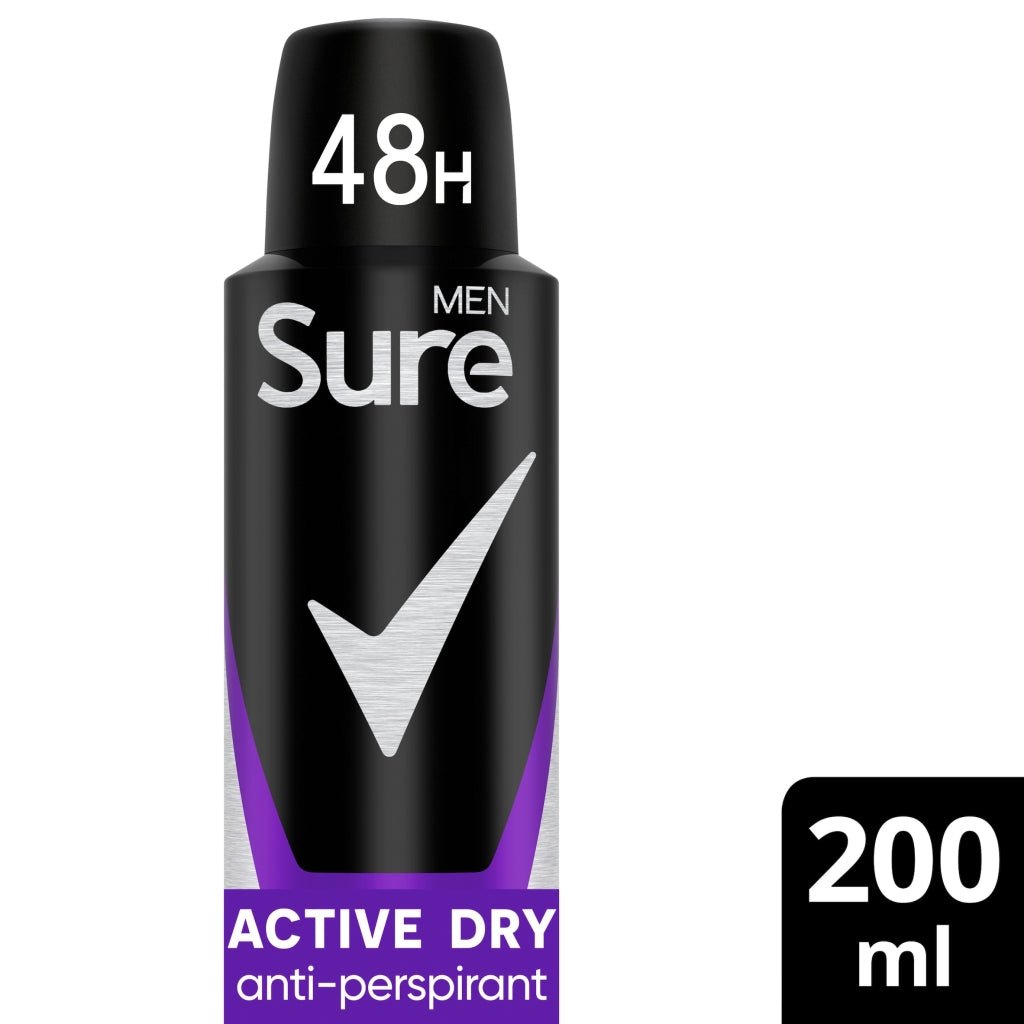 Sure Female Anti Perspirant Aerosol 200ml Active Dry - Intamarque - Wholesale 8720181334948