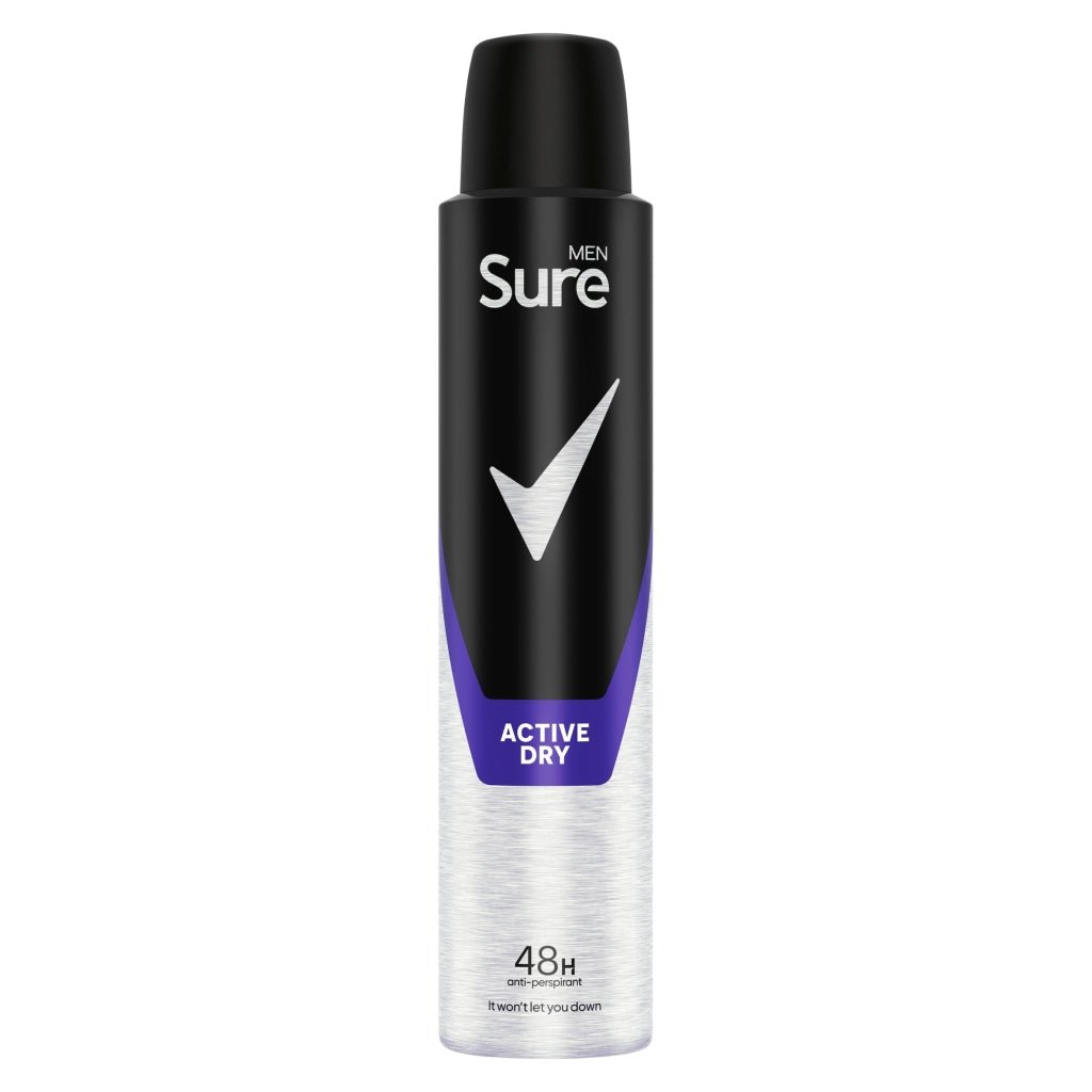 Sure Female Anti Perspirant Aerosol 200ml Active Dry - Intamarque - Wholesale 8720181334948