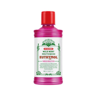 Euthymol Mouthwash 500ml Mild Mint (Non Alc) - Intamarque - Wholesale 8801051294460